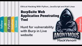 Hunt for vulnerability with Burp in Live website | BurpSuite Web Application Penetrating | HackVenom