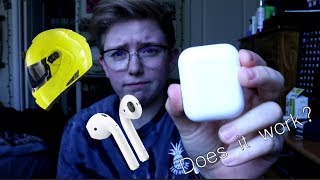 plakat Inspirere magnet Can you use AirPods with a motorcycle helmet? *AIRPODS REVIEW* - YouTube