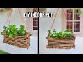 How to make amazing fairy hanging pot at home | DIY wooden planters | Indoor hanging plant ideas