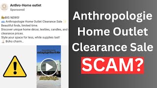 Anthropologie Home Outlet Clearance Sale - Legit or Scam?