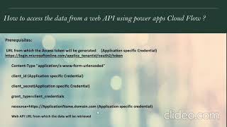 How to access web API data using Power Apps Flow