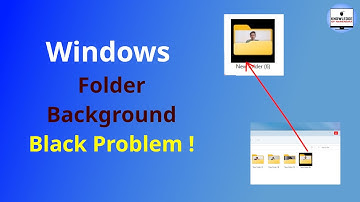 Folder Icon Background Black Problems ! Folder Behind Back Color | windows 11