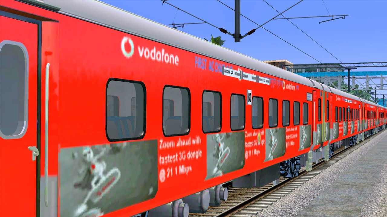 WAG12 HAULED VODAFONE SHATABDI EXPRESS IN TRAIN SIMULATOR 2021 - YouTube