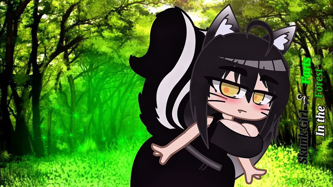 Skunk Girl Farts in the Forest (Gacha Fart) 