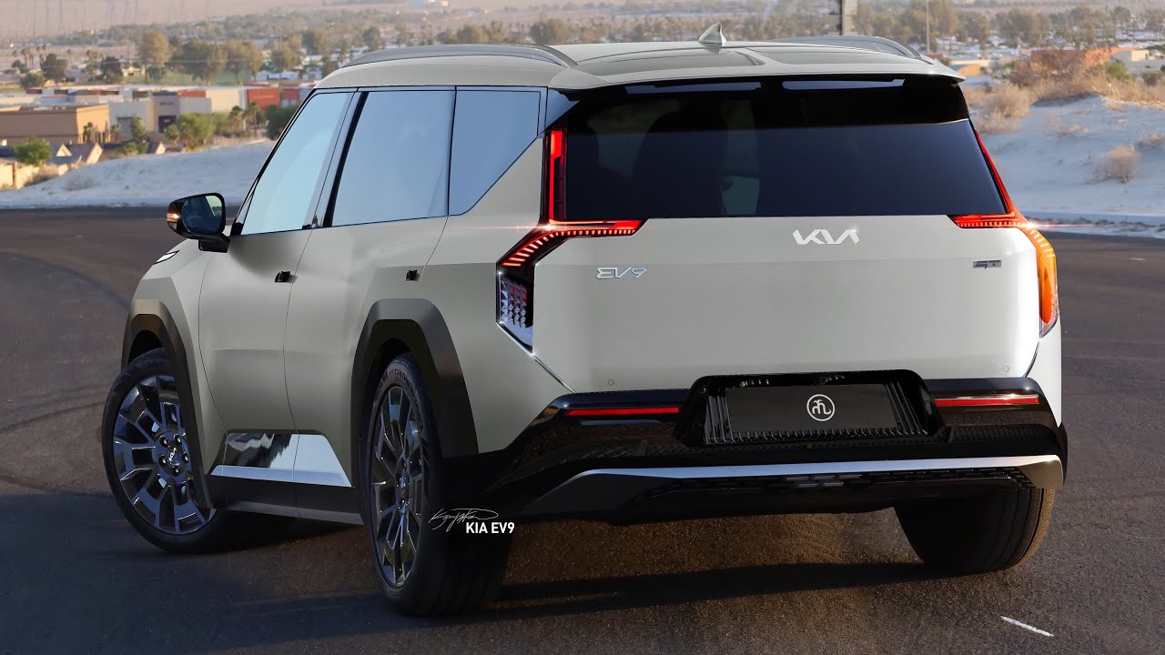 신형 기아 EV9 완전 공개!- 이렇게 나옵니다! KIA EV9 REAR VIEW - YouTube