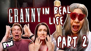 Granny in Real Life! (Part 2) Escape the Maze - Granny IRL horror game