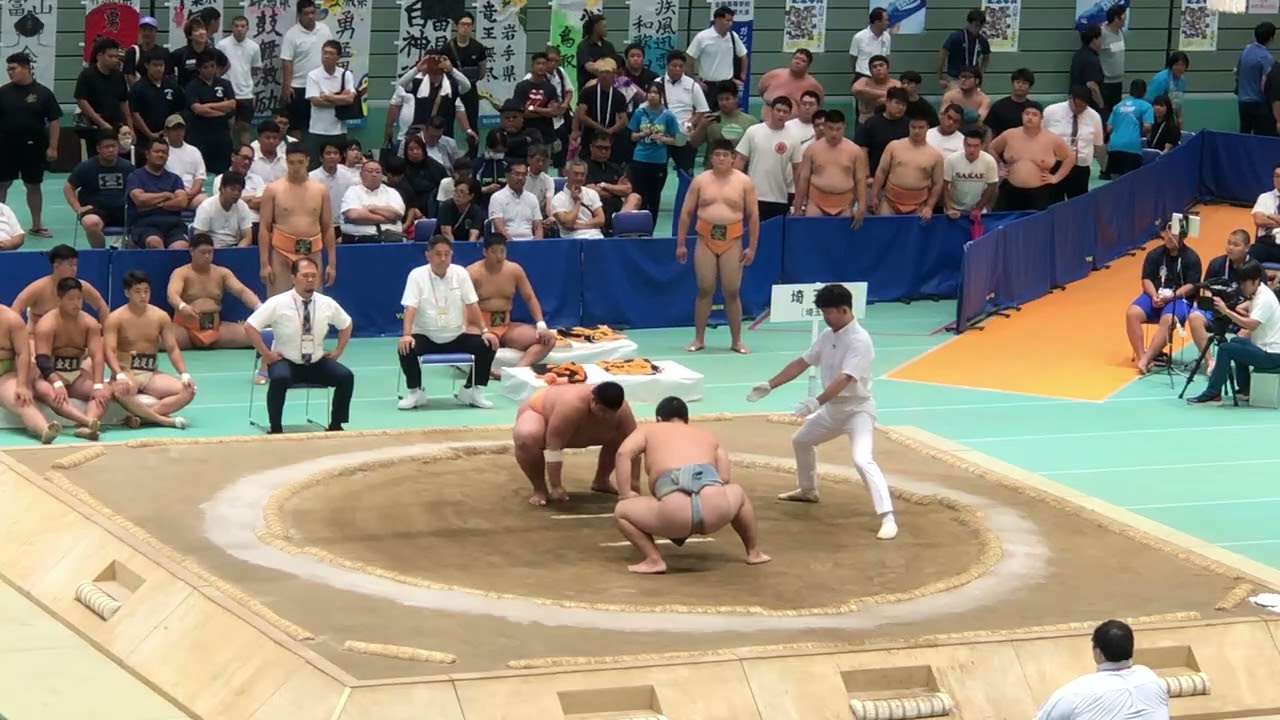 団体2回戦　令和7年度全国高等学校総合体育大会インターハイ　相撲選手権大会