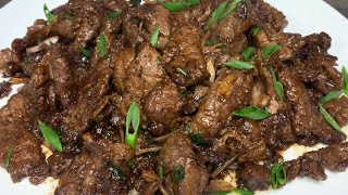 видео: Говядина по - монгольски. Mongolian beef. картинка: Говядина по - монгольски. Mongolian beef.