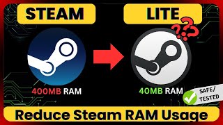 🚀Optimise Steam for Gaming | FIX High RAM Usage | Windows10/11 (Working 2024) ✅