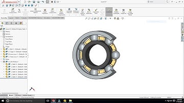 Modelling and assembly of deep groove ball bearing using solidworks