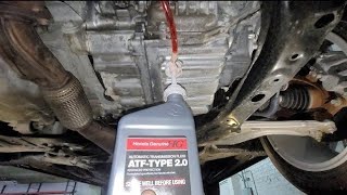 HOW TO CHECK, TOP OFF TRANSMISSION FLUID ATF LEVEL ON A 2015-2020 ACURA TLX