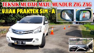 Cara mudah dan simpel maju mundur Zig Zag - Ujian praktek Mobil SIM A screenshot 4