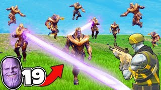 KILLING THANOS 19 TIMES in Fortnite Battle Royale