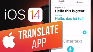 How to Use New Translate App in iOS 14