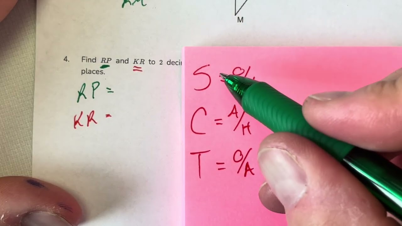 U4 L1 Math Medic - Right Triangle Trig Part 1