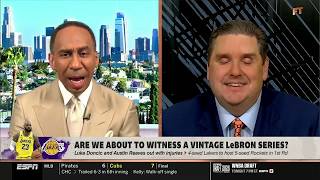 FIRST TAKE | "LeBron PLAYOFF MODE imcoming! LA in 5" - Stephen A. on Lakers vs. Rockets in 1st round