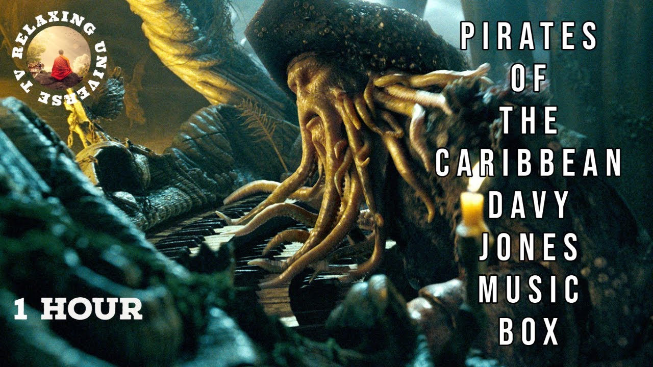 1 Hour Pirates of the Caribbean Davy Jones MUSIC BOX Music  Peaceful Piano Music  Guitar Music