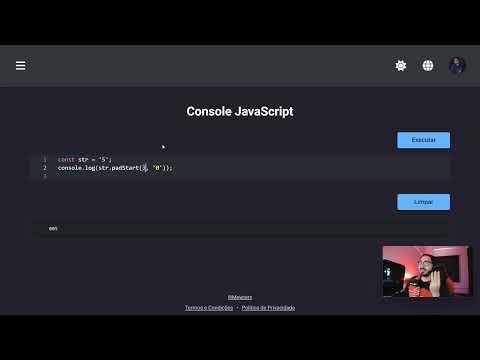 Curso JavaScript Intermediário - 01-10 - Preenchendo strings - padStart e padEnd