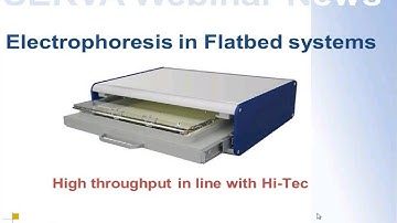 SERVA Webinar: Flatbed Electrophoresis – High throughput in line with Hi Tec (English)
