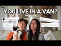 You live in a van with a cat!? | Van life/Van build Q&amp;A