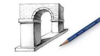 How to Draw the Arch Optical Illusion Easy