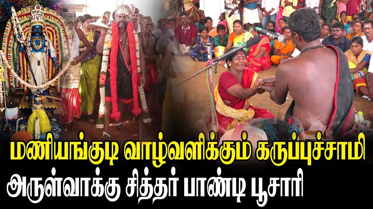 அருள்வாக்கு குறி | பாண்டி பூசாரி அருள்வாக்கு | மணியங்குடி ஸ்ரீ வாழ்வளிக்கும் கருப்பசாமி | அமாவாசை