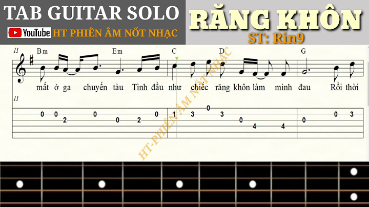 Răng khôn guitar hướng dẫn