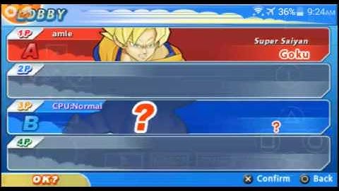 DBZ TTT MOD-SSJ4 Goku Vs SSJ4 Vegeta-PPSSPP ANDROID