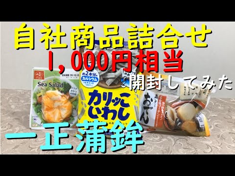 株主優待 一正蒲鉾『 2025 自社製品詰め合わせ 開封してみた 』 自社製品 詰め合わせ3品 【1,000円相当】