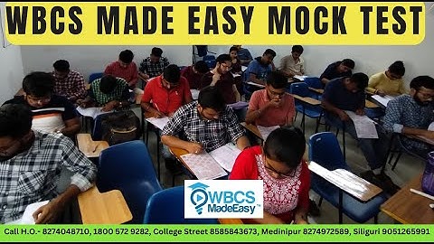 WBCS BEST CLASSROOM & ONLINE COACHING NEW PATTERN - MOCK TEST- OPTIONALS- ADMISSION OPEN