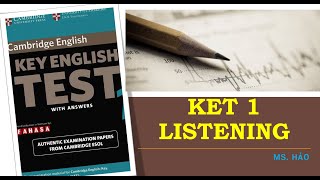 KET 1 | TEST 1 | LISTENING | CAMBRIDGE | ENGLISH WITH HAOHAO CHANNEL