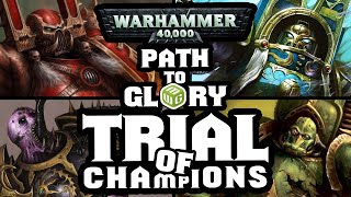 40k Path to Glory Trial of Champions: Ep 1 - Khorne vs Slaanesh vs Nurgle vs Tzeentch