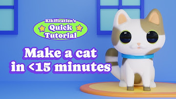 3D Cartoon Cat Modelling in Blender | Kikification