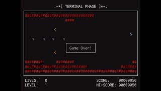 Terminal Phase: terminal-based space shooter (live development preview)