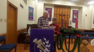 Advent reading and lighting of the Advent candle - November 29, 2020