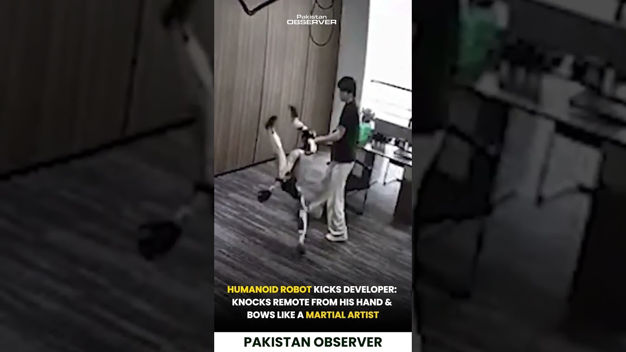 Humanoid Robot Kicks Developer: Knocks Remote From His Hand & Bows Like a Martial Artist