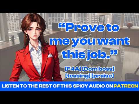 🔥[F4A] 🔥 Bossy CEO pins you down during interview [boss gf] [flirty] [asmr gf rp]