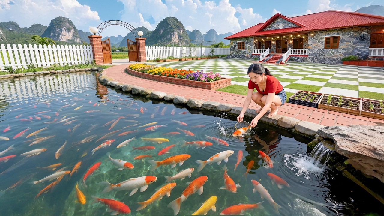 TIMELAPSE -- Harvesting Many Fish from Old Pond | Transferring to New Pond