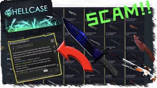 Biggest CS:GO Scamming Website Hellcase Knife Admin Scam *Worst Case Opening Website* Trustless