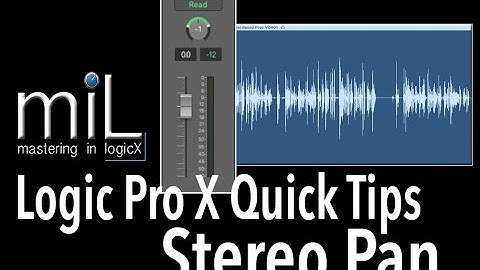 LPX Quick Tips STEREO PAN LOGIC PRO X 10.3