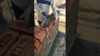 brick work old homa 😟 #brickwall #brickwork #construction #shorts