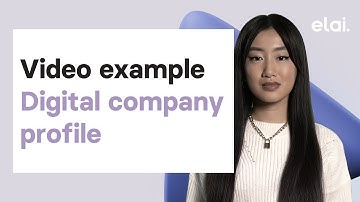 Digital Company Profile: Elai.io template example