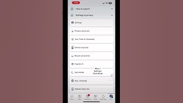 How to turn dark mode on Facebook on IOS#IOS16#iphone
