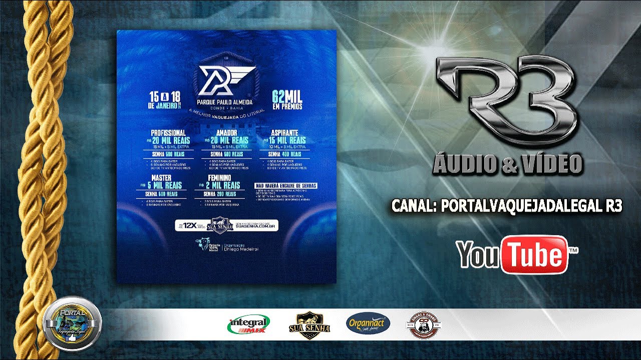 VAQUEJADA  AO VIVO - PQ. PAULO ALMEIDA - CONDE  / BA - DISPUTA DOMINGO