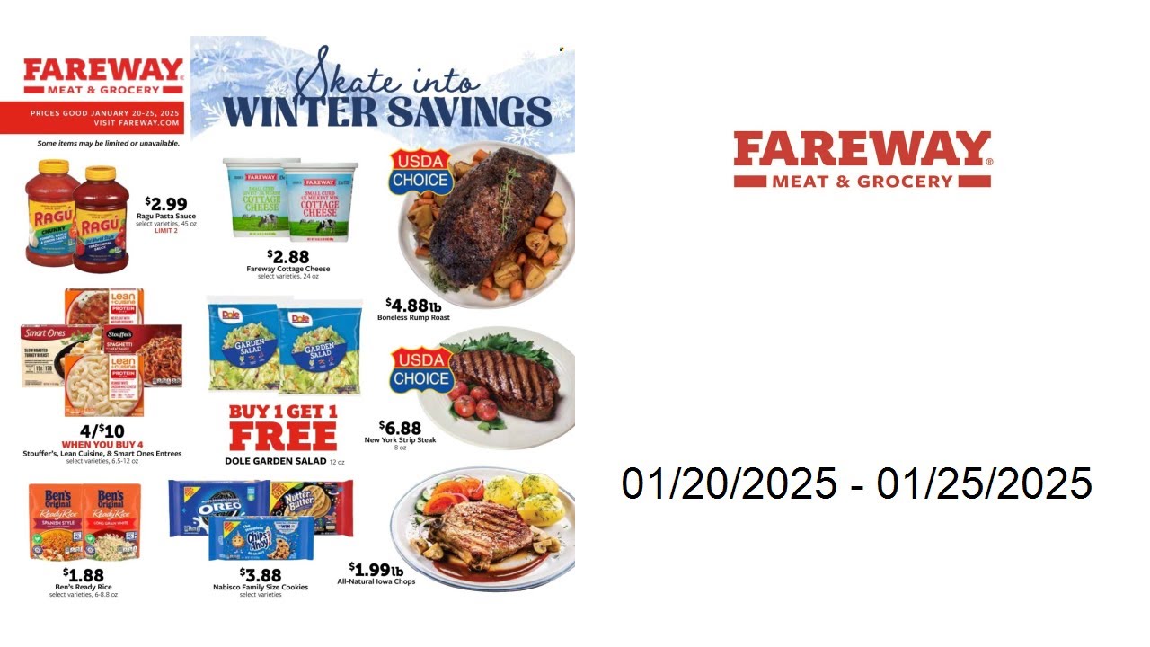 Fareway Weekly Ad - 01/20/2025 - 01/25/2025 - YouTube