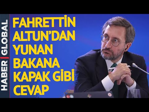 Fahrettin Altun Yunan Bakana Haddini Bildirdi | Yunanistan'dan Yine Yalan Yine Provokasyon