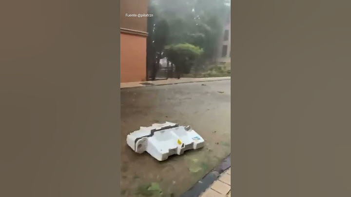 Calles de Tarazona (Aragón) inundadas tras el paso de la dana por el norte de España