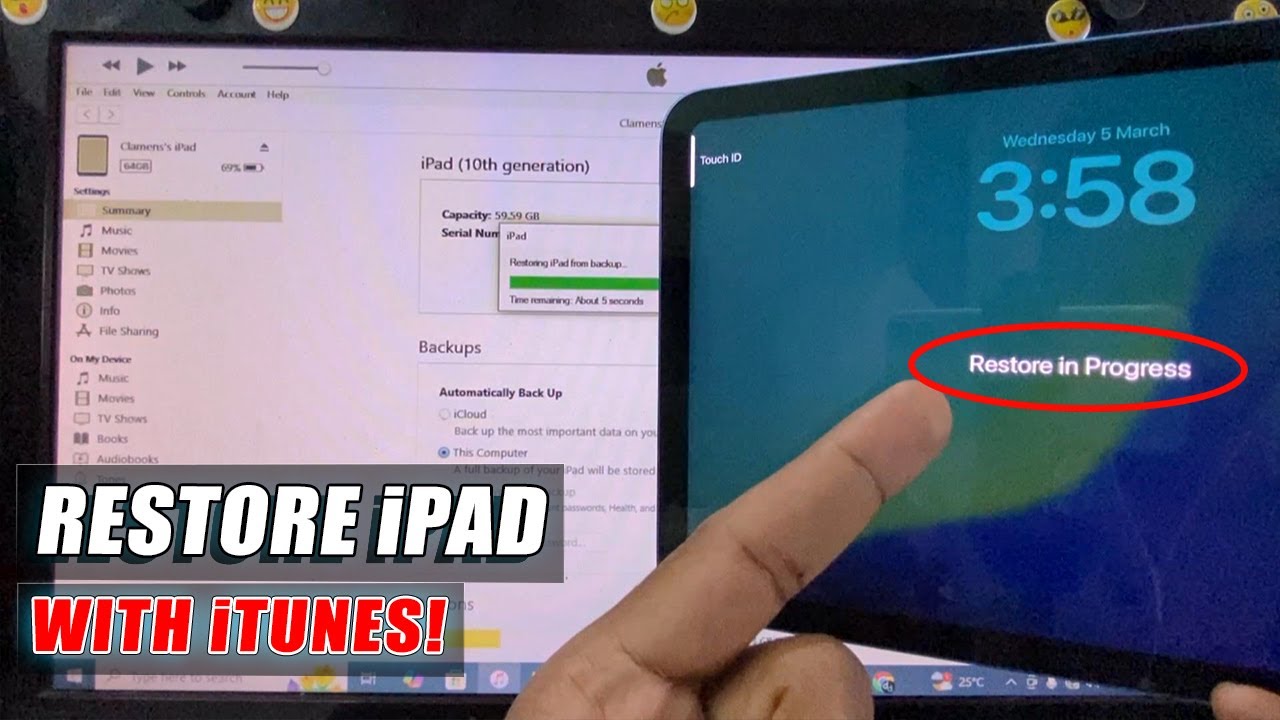 how to restore ipad from backup computer (2025) - YouTube