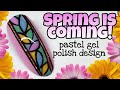 💐 SPRING NAIL DESIGN | Pastel gel polish | EASY tutorial