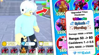 OMG! I GOT THE NEW UPGRADED TITAN CLOCKMAN ULTIMATE UNIT in Toilet Tower Defense (Roblox)